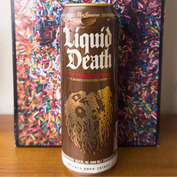 1 (ONE) Brand New Liquid Death Hot Fudge Sundae Limited Edition Sparkling Water - Picture 2 of 6